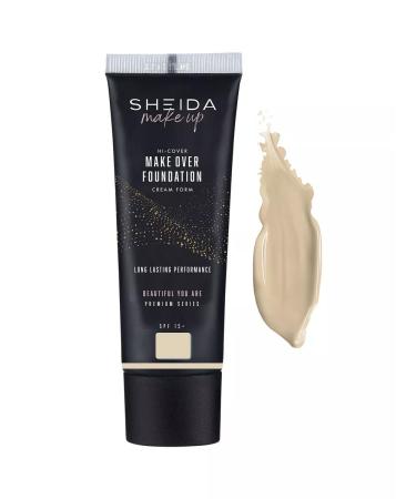 SHEIDA Tonal cream light-beige for light skin with SPF - Buy Online on GoSupps.com