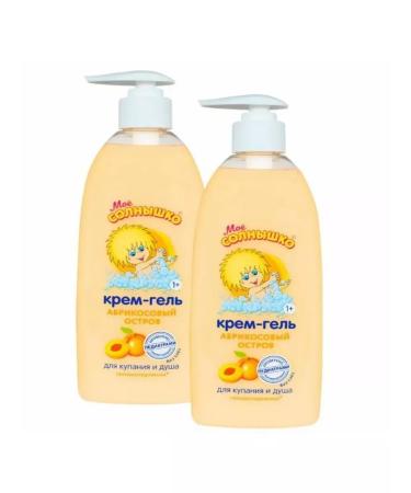 My sunshine Cream-gel children for bathing apricot Island 400ml 2pcs