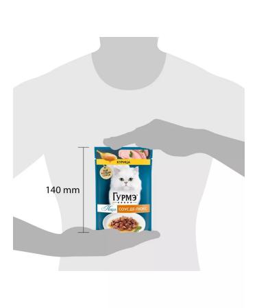 Gourmet Cat food moist pearl sauce de luxe chicken 75 g 26 pcs - Buy Online on GoSupps.com