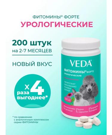VEDA Urological phytocomplex for cats and dogs 200 pcs