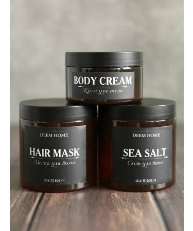 Deem Home Set of dispensers for the bathroom bottle of bottle jars stickers - Buy Online on GoSupps.com