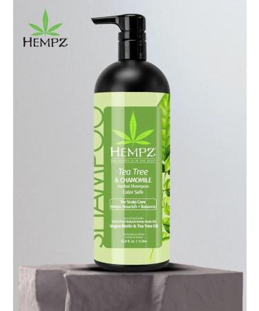 HEMPZ Shampoo Healthy hair tea tree and chamomile USA 1000ML - Buy Online on GoSupps.com