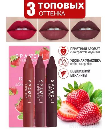 fit colors Set of matte lipstick for lip