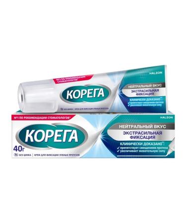 Korega Cream for fixing dentures Extra strong 40g