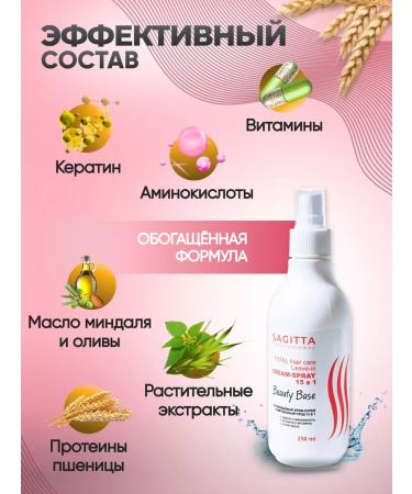 Sagitta Infutable hair cream for hair 15 in 1 - Buy Online on GoSupps.com