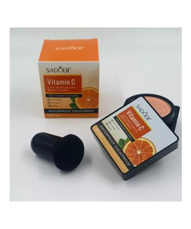 TAN-MAN Facial cushion tonal base vitamin C natural 20g - Buy Online on GoSupps.com