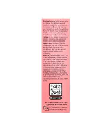 Advanced Clinicals Serum 10% glycolic with lactic acid 52 ml - Buy Online on GoSupps.com
