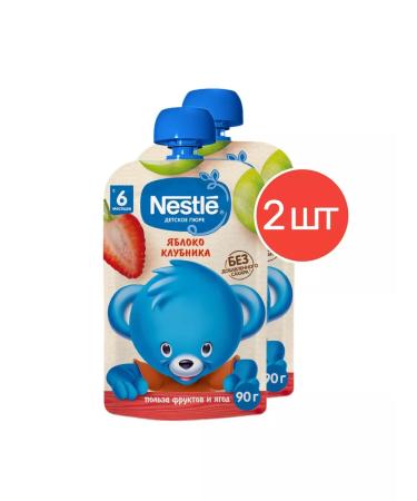Nestle Pyre Children's apple-club from 6 months 90g 2 pcs