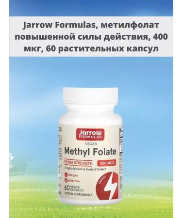 Jarrow Formulas Methylphulatory of increased action 400 mcg 60 capsules