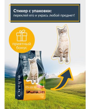 Ortipo Dry food for cats with turkey 1.5 kg - Buy Online on GoSupps.com