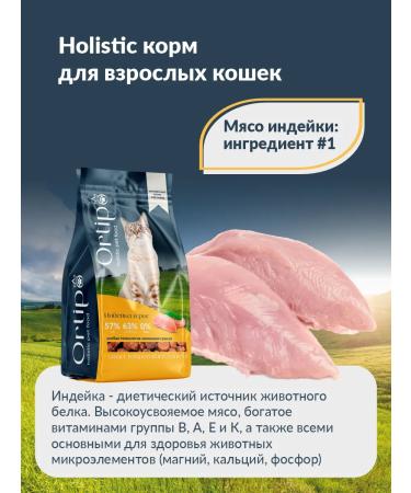 Ortipo Dry food for cats with turkey 1.5 kg - Buy Online on GoSupps.com