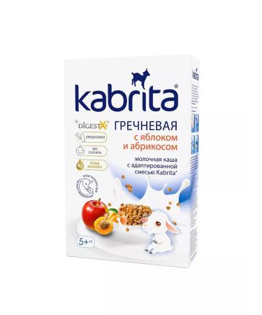 Kabrita Buckwheat porridge on goat milk with apple and apricot