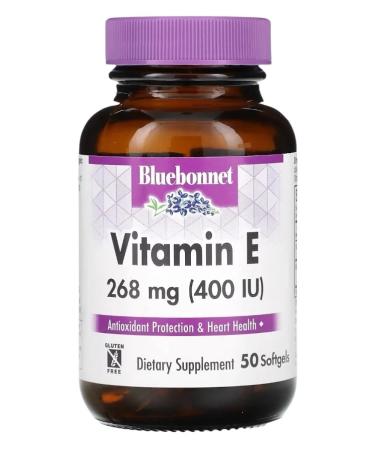 Bluebonnet Vitamin E 400 me 50 gel capsules