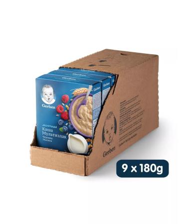 Gerber Milk porridge blueberry-rally from 6 months 180g 9 pcs