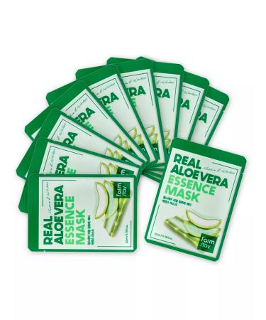 FarmStay Facial face mask with aloe 10 pieces - Buy Online on GoSupps.com