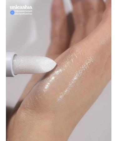 UNLEASHIA Lip balm moisturizing with sparkles color#1 Snow Frost - Buy Online on GoSupps.com
