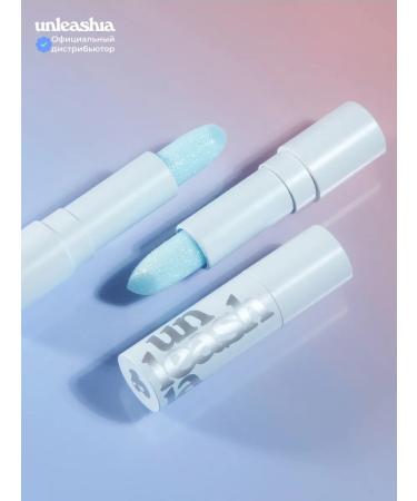 UNLEASHIA Lip balm moisturizing with sparkles color#2 Blue Lagoon - Buy Online on GoSupps.com