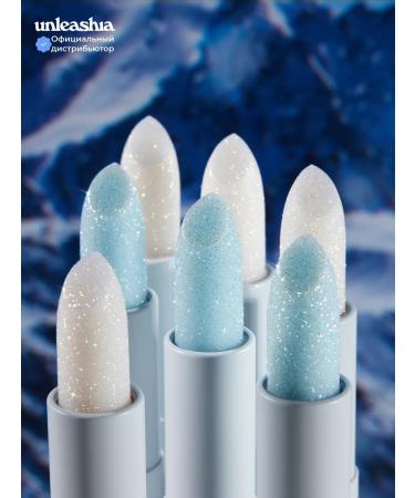 UNLEASHIA Lip balm moisturizing with sparkles color#2 Blue Lagoon - Buy Online on GoSupps.com