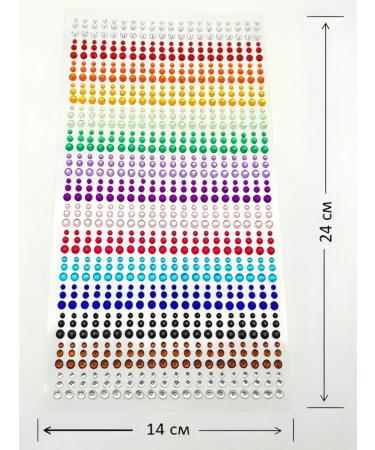 Dashentys Rhinestones self -adhesive for face makeup color stickers - Buy Online on GoSupps.com