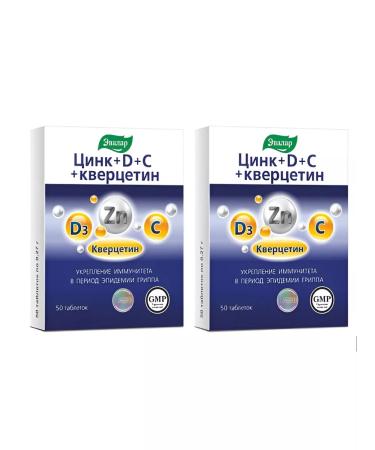 Evalar Zinc+d+C+quercetin 50 -2UP
