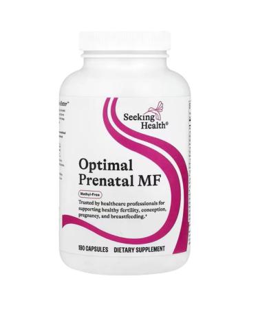 Seeking Health Optimal Prenatal without methyl 180 capsules