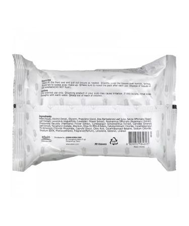 Purederm Cleansing napkins to remove makeup 30 pcs 30 g - Buy Online on GoSupps.com