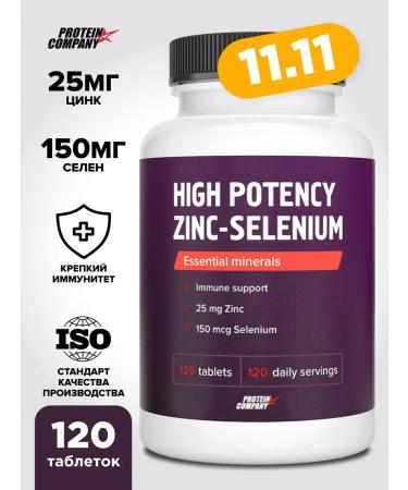PROTEINCOMPANY Zinc selenium 120 portions of dietary supplement