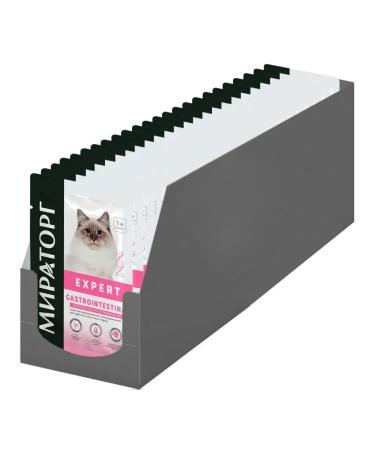 Miratorg Cat food humid GastroinTestinal gastro 80 g 24 pcs - Buy Online on GoSupps.com