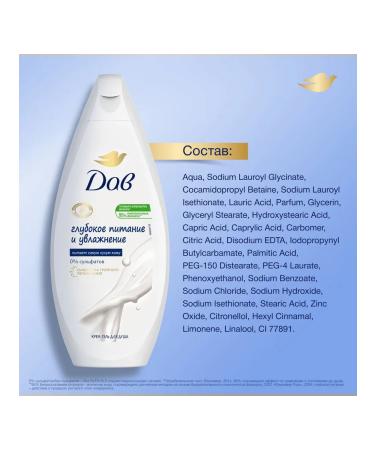 Dav Cream-gel shower deep nutrition and moisturizing 250 ml 2pcs - Buy Online on GoSupps.com