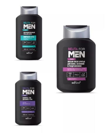 BELITA Set of male gel shower shampoo lotion