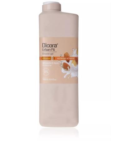DICORA URBAN FIT Shower gel vitamin b almonds and nuts 750 ml - Buy Online on GoSupps.com