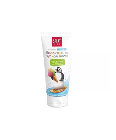 SPLAT Children's toothpaste fruit ice cream 2-6 years 50ml 2pcs - Buy Online on GoSupps.com