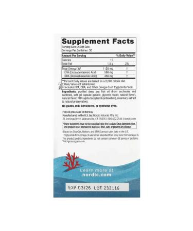 Nordic Naturals Omega-3 for teenagers 60 mini-capsule - Buy Online on GoSupps.com