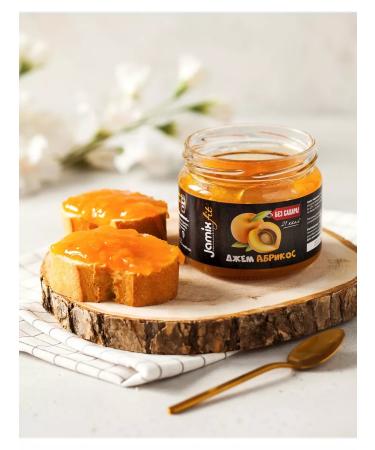 Jamix Fit A set of low -calorie jams without sugar apricot 300g.x 3pcs - Buy Online on GoSupps.com