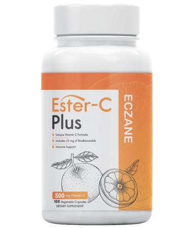 Eczane Vitamin C Ester-C Plus 100 capsules - Buy Online on GoSupps.com