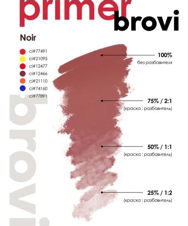 Eyebrows Permanent Makeup Primer for the Brovi Noir lips permanent 5 ml - Buy Online on GoSupps.com