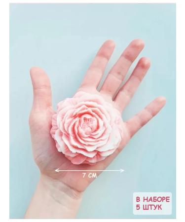 Cinnamon Gift Workshop Handmade soap peony with a postcard of 5 pieces - Buy Online on GoSupps.com