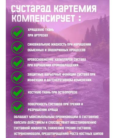 Sashera Cartemia susta capsules for sore joints and ligaments 2 pcs - Buy Online on GoSupps.com