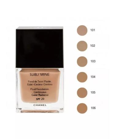 Cosmetics sale Tonal fluid cream Chanel Sublimine tone 104 - Buy Online on GoSupps.com