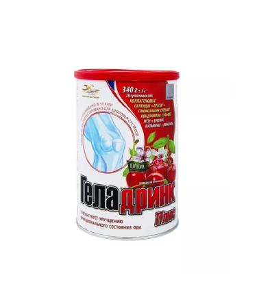 geladrink Chondroprotector plus powder cherry 340 g - Buy Online on GoSupps.com