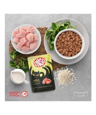 Enso Kittens for kittens Wet chicken in sauce 85 g 24 pcs - Buy Online on GoSupps.com