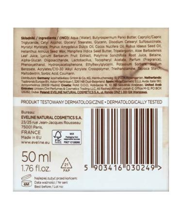 EVELINE Cream cream for face coconut 50 ml - Buy Online on GoSupps.com