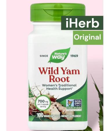 iHerb Wild Yam Root Wild Yams Vitamins for Women - Buy Online on GoSupps.com