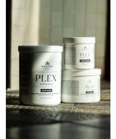Kallos Cosmetics Set Plex Bond Builder Mask 1 l. + Shampoo 1l - Buy Online on GoSupps.com