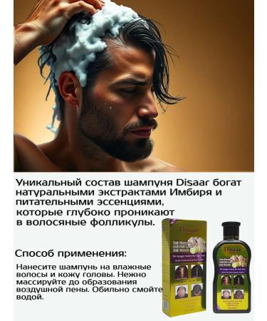 Makeup Cosmetics Ginger shampoo from hair loss - Buy Online on GoSupps.com