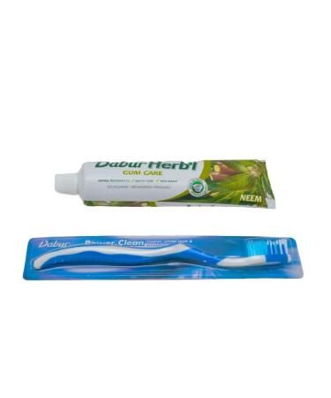 Natural toothpaste with him and Misvak Dabur +brush 150g - Buy Online on GoSupps.com