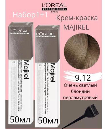 L'Oreal Professionnel L'REAL Hair Cream Majirel 9.12 2 ml 2pcs 2pcs
