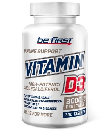 Be First Vitamin D3 2000 for health and immunity 300 tablets - Buy Online on GoSupps.com