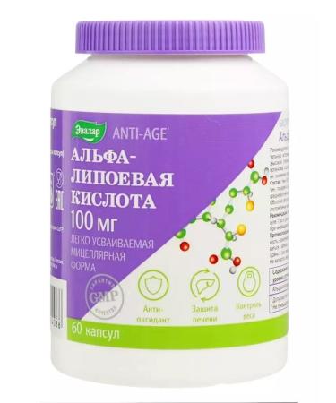 Evalar Anti-Age alpha-lipoic acid capsule 100 mg 60pcs