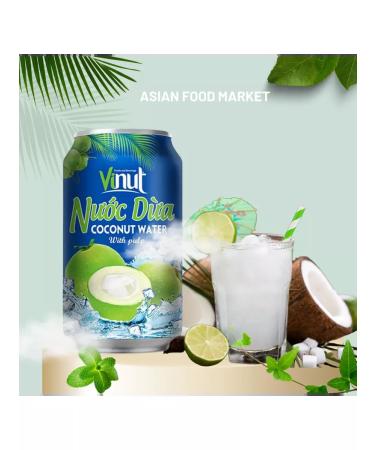 Vinut The drink is not carbonated with coconut juice 330 ml 6 pcs - Buy Online on GoSupps.com